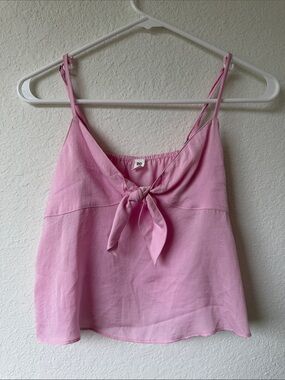 Bp Bow Detail Tank Top Pink Opal Size Small S